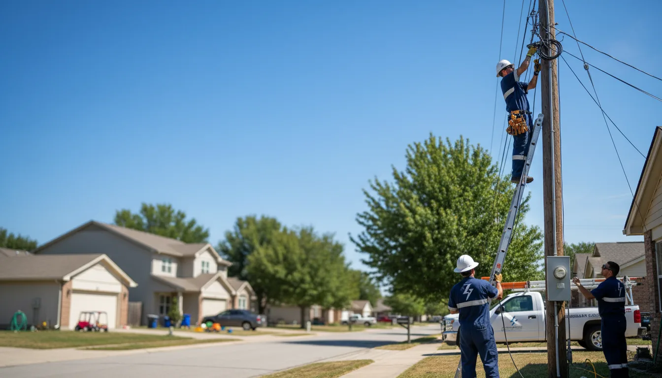 Residential electrician providing installation services in Mount Hope, AL